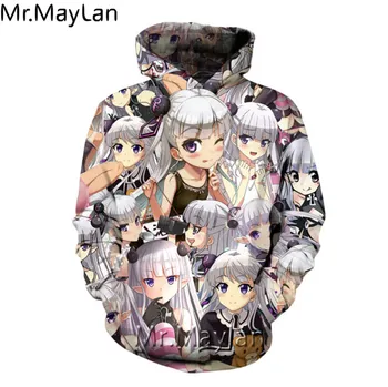 

Custom Silver Gray Kawaii Girls Hoodies Funny Anime Hooded Maria Naruse Sweatshirts Costumes Cosplay for Woman Man Pluz Size