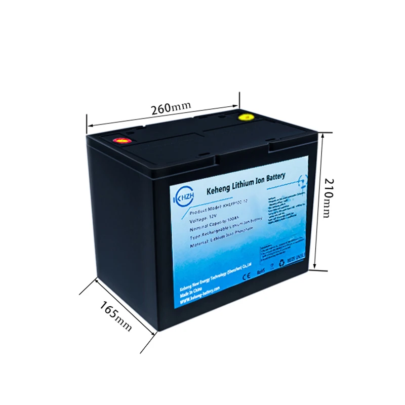 

KH 12V 100Ah 150Ah 200ah 300ah LiFePO4 solar lithium ion battery for RV