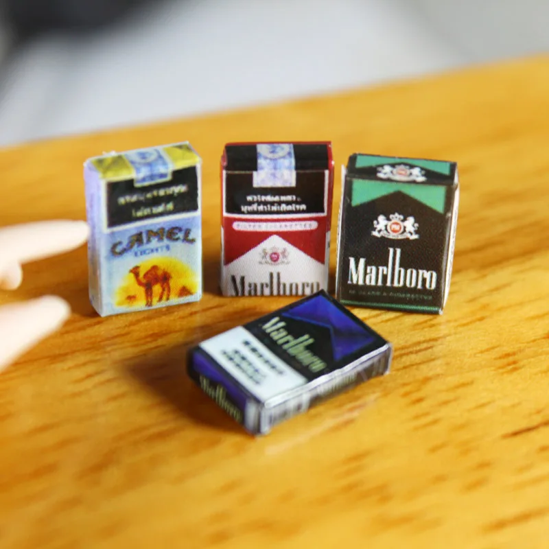 4PCS Cute Mini 1:12 Scale Miniature Dollhouse Cigarette Model Pretend Play BJD Doll House Decoration Accessorries 5 4PCS Cute Mini 1:12 Scale Miniature Dollhouse Cigarette Model Pretend Play BJD Doll House Decoration Accessorries 5