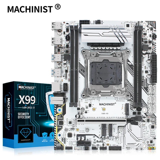 MACHINIST X99 motherboard LGA 2011-3 support Intel Xeon E5 V3&V4 processor Four channels DDR4 RAM SATA/NVME M.2 slot X99-K9 1