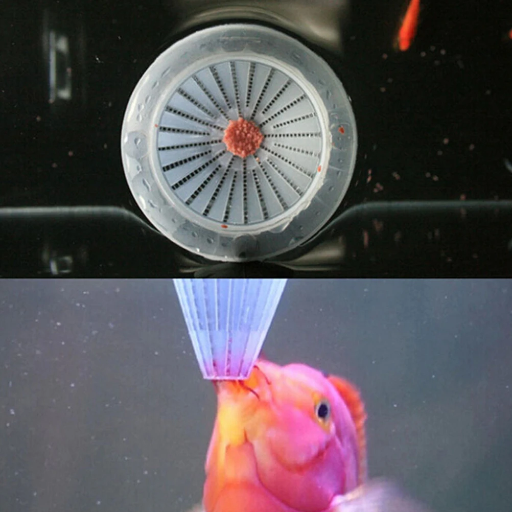 Корм для аквариумных рыбок корзина коническая кормушка портативное зарядное