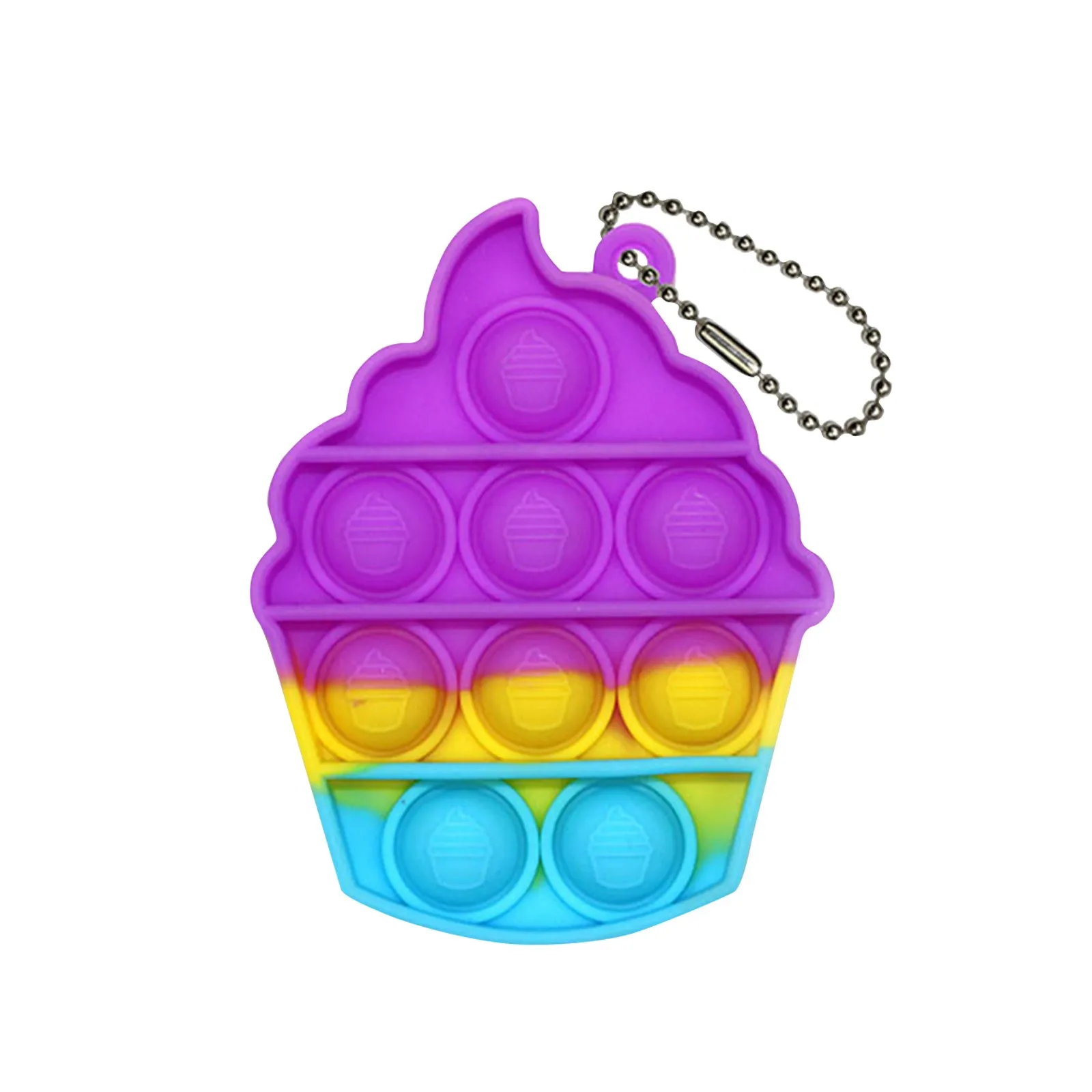 Mini Pops Fidget Toy Simple Dimple Its Anti Stress Relief Keychain Push Bubble Silicone Anxiety Sensory For Autism Adhd Chidlren stress ball brain Squeeze Toys