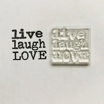 

Live Laugh Love Silicone Clear Seal Stamp DIY Scrapbooking Embossing Photo Album H55A