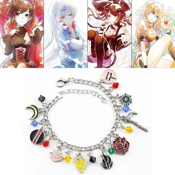 

RWBY Cosplay Bracelet Rose Weiss Schnee Props Yang Xiao Long Blake Belladonna Halloween Gifts Wristband
