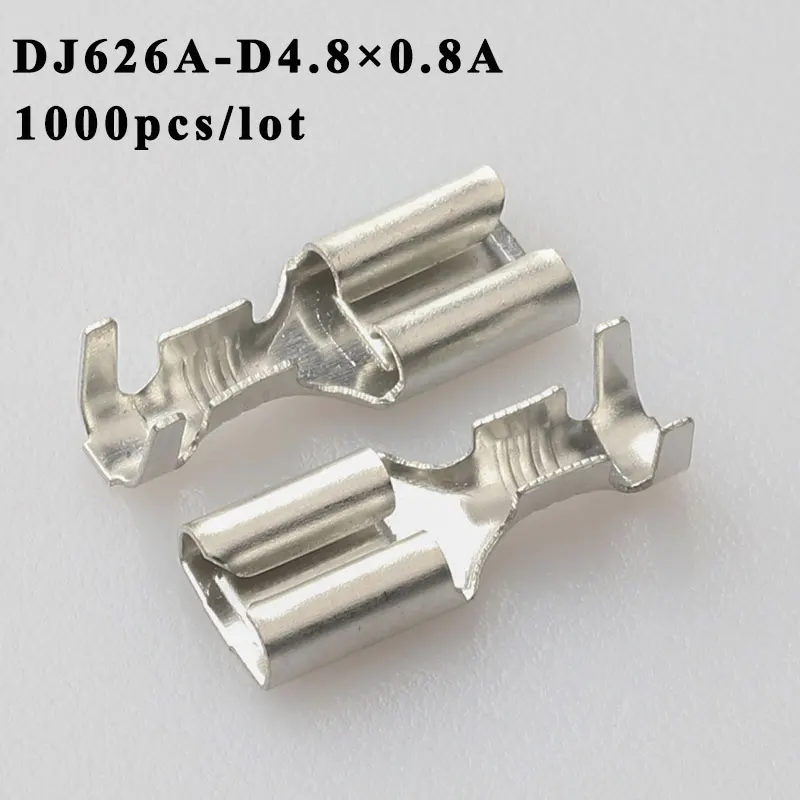 DJ626A-D4.8 1000PCS plug terminal Male female wire connector Plugs socket Fuse box Wire harness Soft Jacket car | Обустройство дома