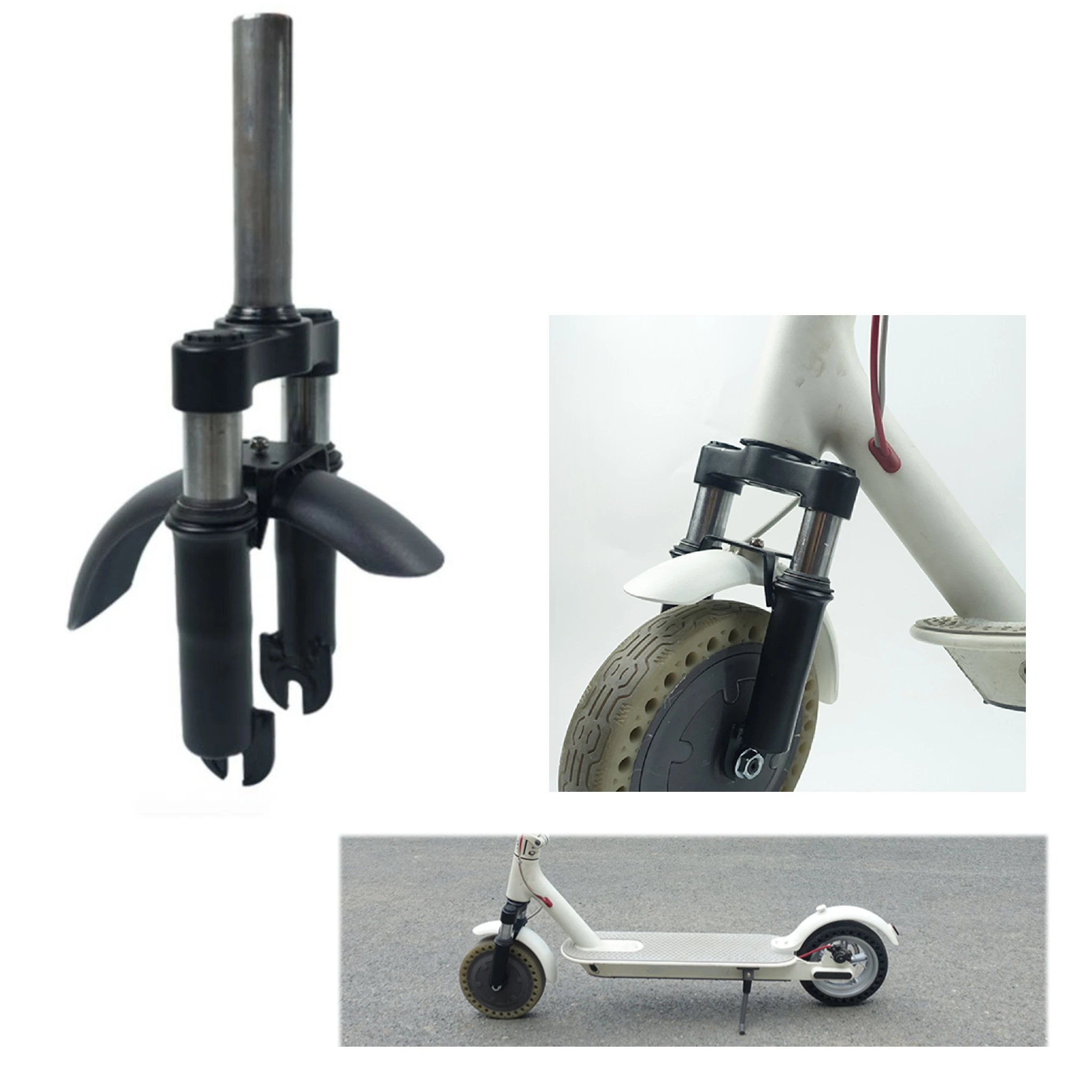 

Front Tube Suspension Front Shock Absorber with Kickstand and Mudguard Kit For Xiaomi M365 Pro Pro2 Electric Scooter Accessories