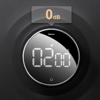 

1 pc Electronic Timer Rotation Countdown Magnetic Kitchen Timer Digital Alarm Timekeeper for Cooking Reading