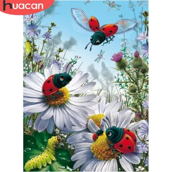 

Diamond Embroidery Cartoon Rhinestone Cross Stitch Full Round Diamond Painting Insect Picture Diamond Mosaic Hobby Decor