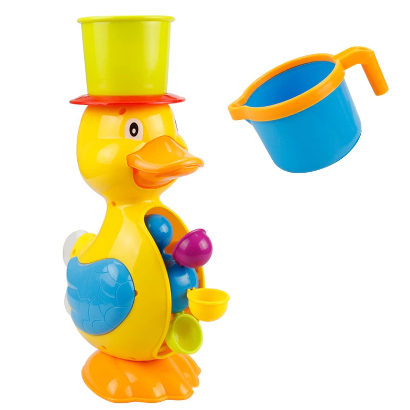 Игрушки для ванны, детский душ, желтая утка, водяное колесо, игрушки для малышей, для детей, кран для купания, спрей для воды, инструмент, игрушка