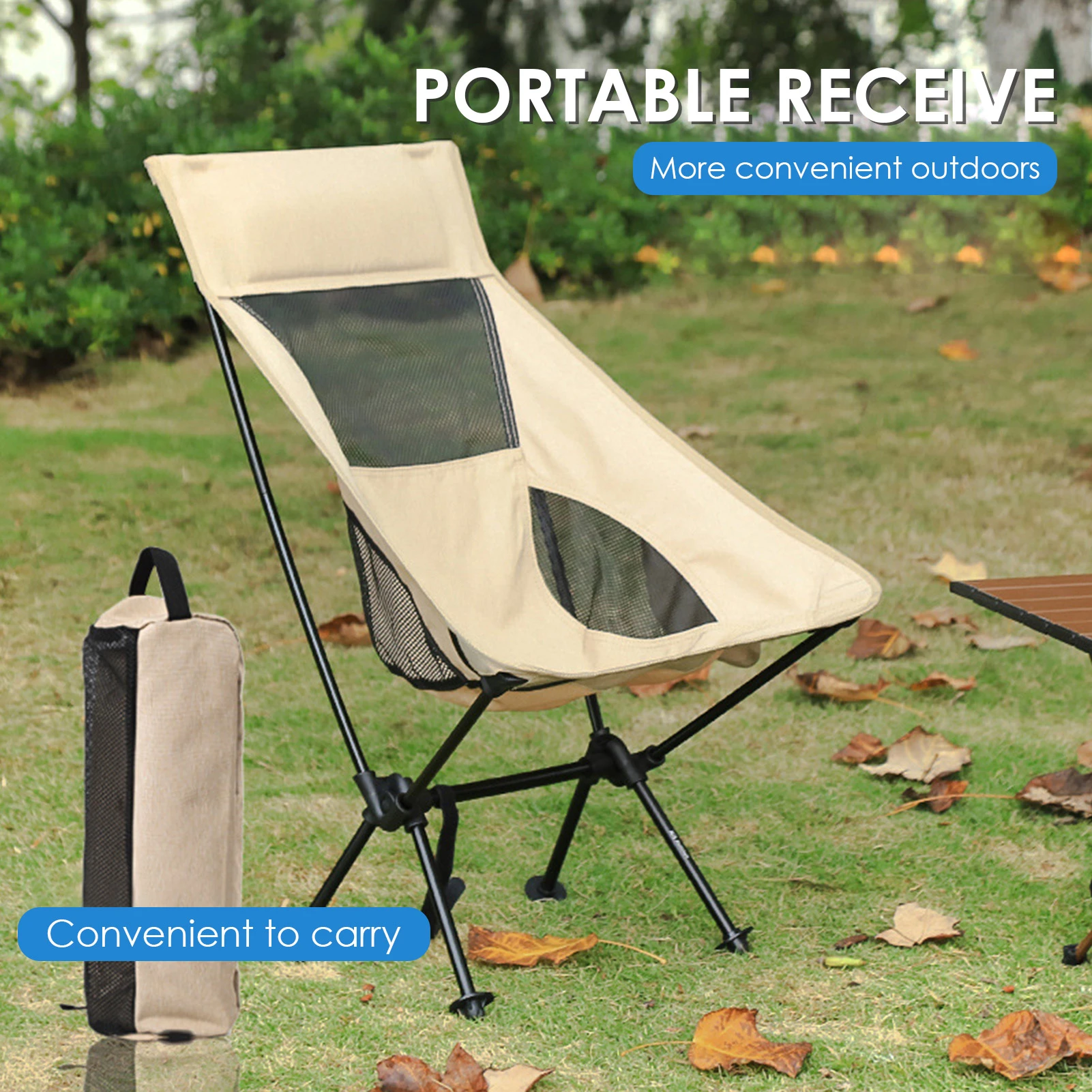 Draagbare opvouwbare picknickstoel buiten, belastbaar tot 150 kg hoge belasting, ultralichte opvouwbare campingstoel vissen, tuin, strand, barbecues, reisstoel|Stoelen om te vissen| - AliExpress