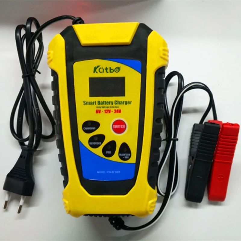 Зарядное устройство 6V12V24V6A для мотоцикла автомобиля грузовика зарядное