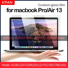 KPAN-protector de pantalla de vidrio Flexible para Macbook pro Air 13,3, 2016-2020 M1, HD, A2338, A2337, A2289, A2251, 2179, 2159, 1706, 1708, 1932, 1989