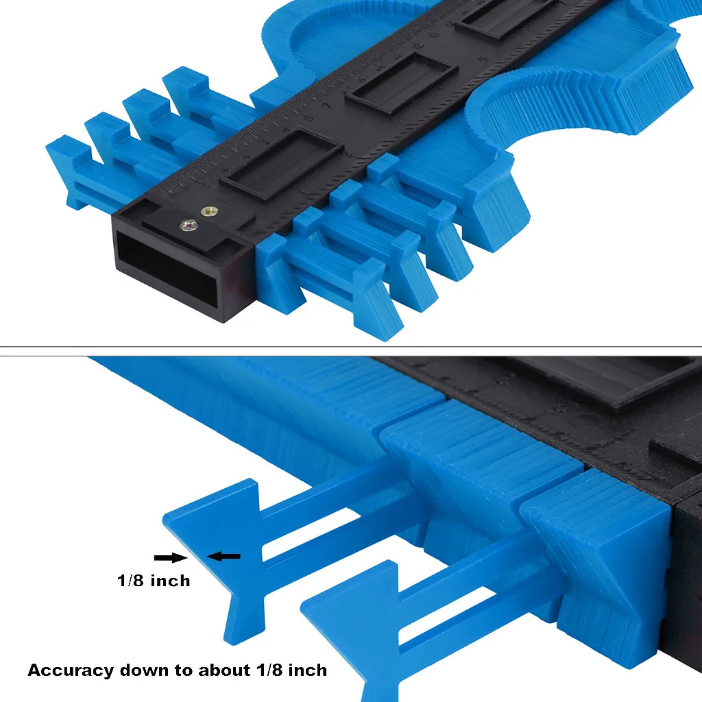 10 дюймов контурный Калибр форма контура неправильный профиль линейка пластиковый измерительный прибор для дубликатора шкала 250 мм деревообрабатывающий измерительный инструмент