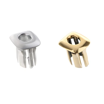 

2Pcs Car Window Pin Lock Button Button Cover Fit For BMW F10 (Silver + Gold)