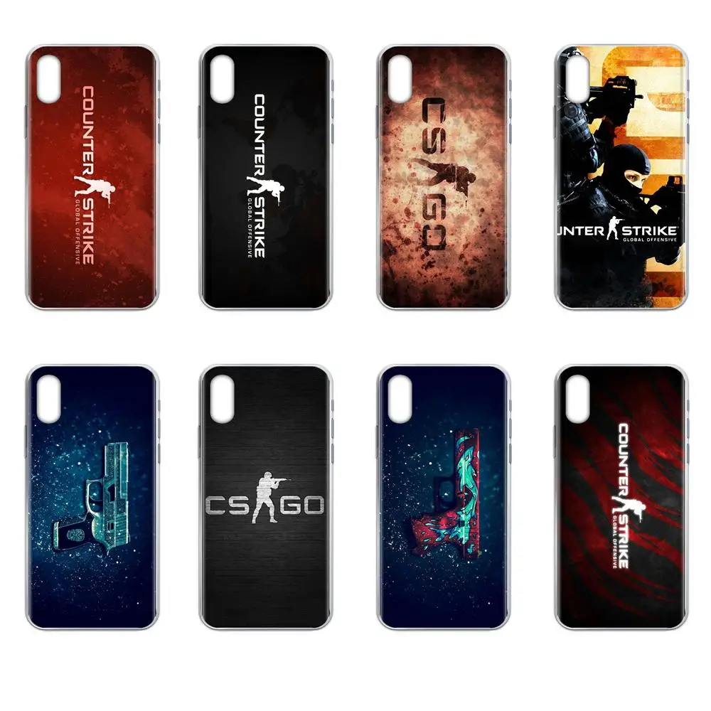 Мягкий ТПУ новый модный Counter Strike Cs Go для Huawei Honor 4C 5A 5C 5X 6 6A 6X 7 7A 7C 7X 8 8C 8S 9 10 10i 20 20i Lite Pro