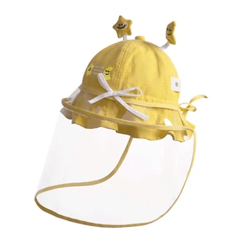 

Children Hat Sun Hat Anti-Spitting Protective Cap Dustproof Cover Against Droplet Bucket Hats