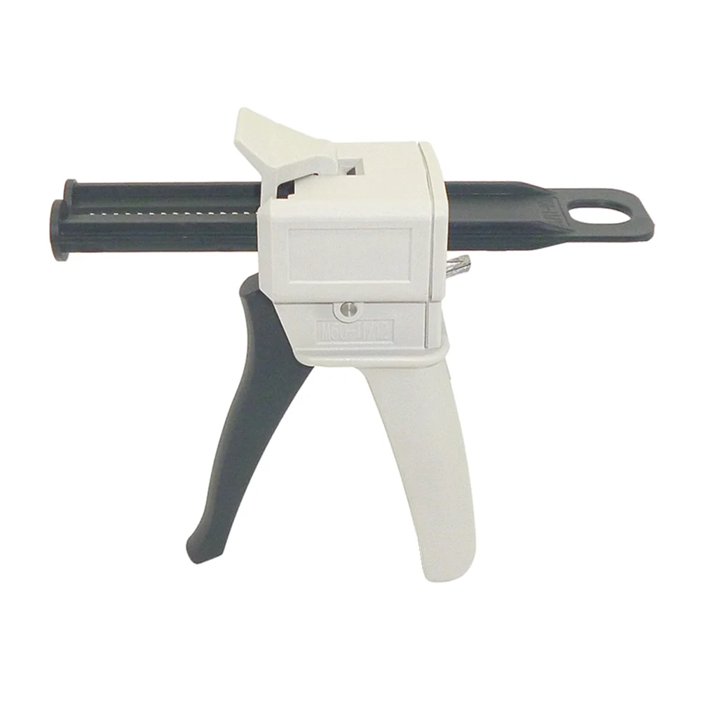 50ml AB Epoxy Glue Gun Manual Applicator Gun 1:2 Glue Adhensive Caulking Tool for 50ml 1:1 1:2 Square Type-Back Type AB