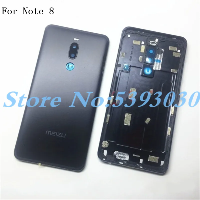 Металлический чехол на заднюю крышку батарейного отсека для Meizu Note 8 M822H M822Q с объективом камеры(без кнопок громкости