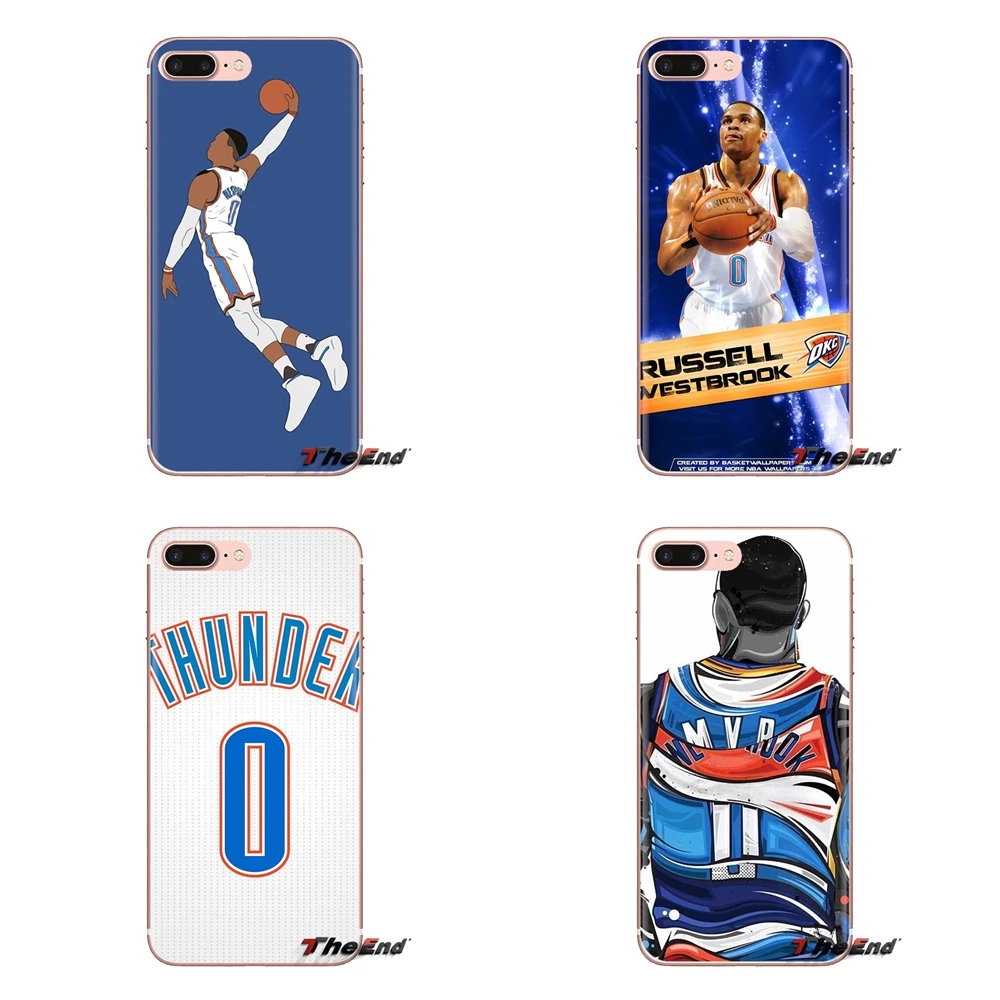 

For Huawei Mate Honor 4C 5C 5X 6X 7 7A 7C 8 9 10 8C 8X 20 Lite Pro Soft Transparent Cases Covers basketball Russell Westbrook 0