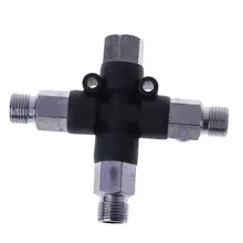 Аэрограф 1/8 ''3-х ходовой воздушный шланг переходник коллектора/разветвитель татуировки соединитель для распылителя 40JE