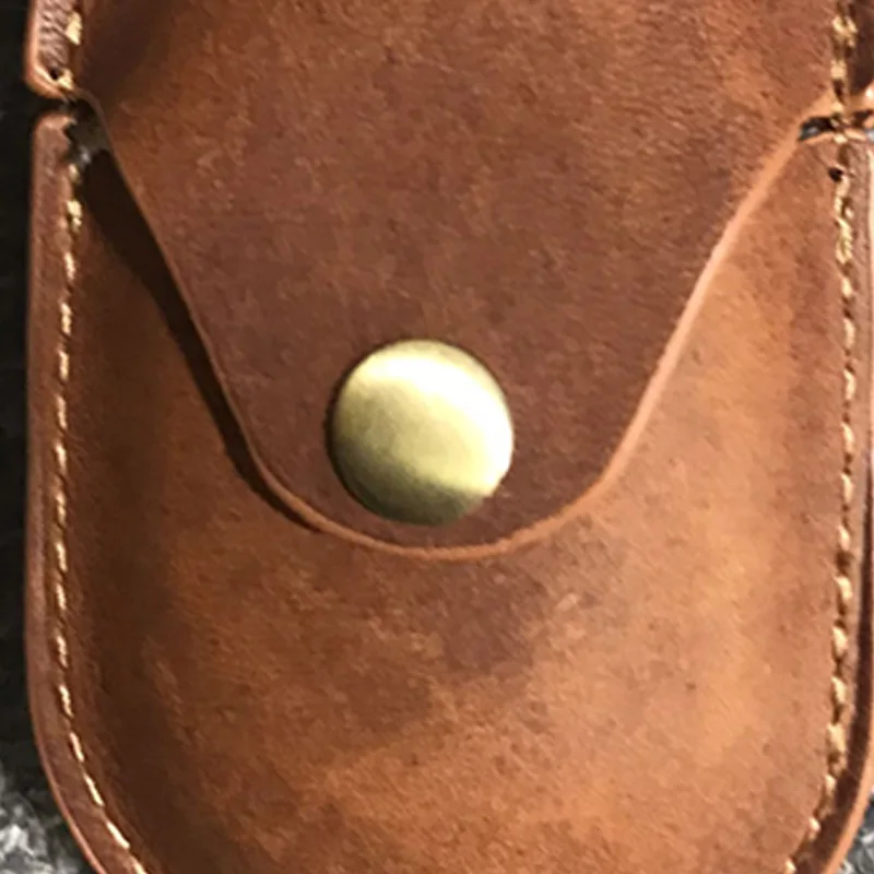Suitable For Galaxy Buds Protective Case Leather For Galaxy Buds Bluetooth Wireless Headphone Dust Case Brown