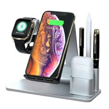 

Wireless Charger 3 in1 Wireless Charging Stand for A pple Watch Series Charging Station for Air pods Fast Wireless Charger Dock