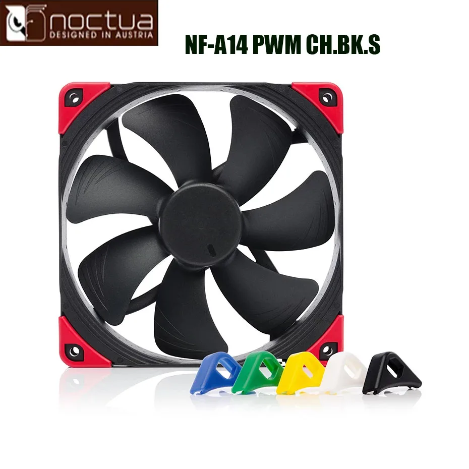 Noctua Nfa14 Pwm Chromax.black.swap 14cm Fan 1500pwm 4pin Speed