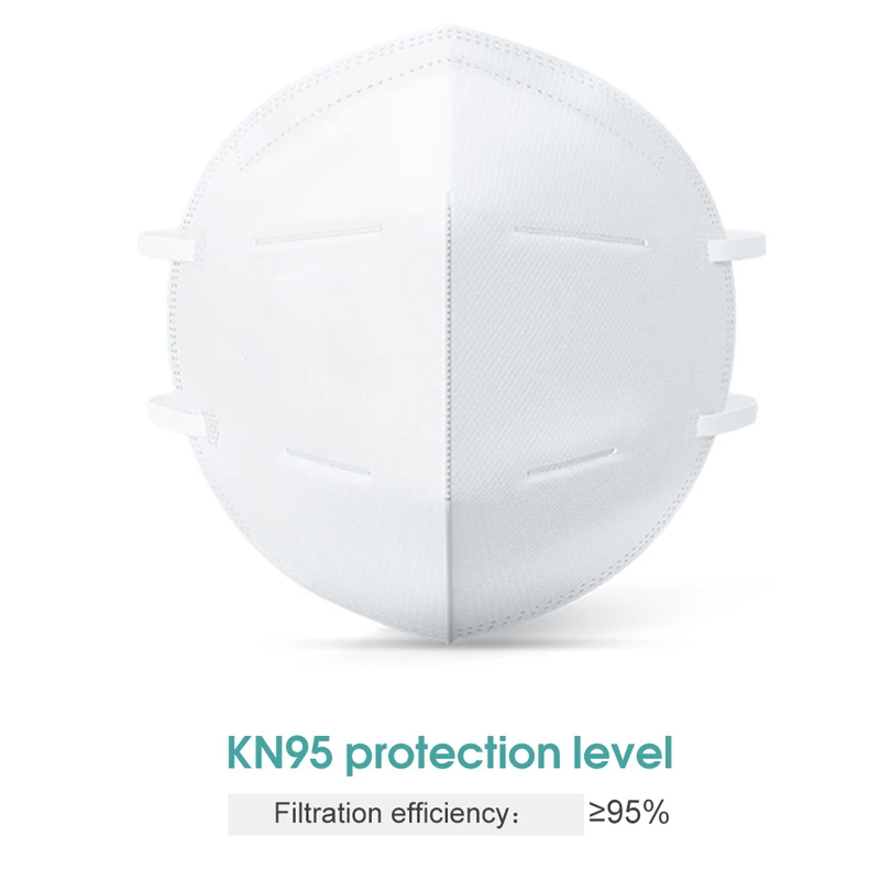 

10/50PCS Disposable KN95 Mask Soft Protective Mask Safety Masks as N95 KF94 FFP2 Protection level 98% Filtration Anti Dust Virus