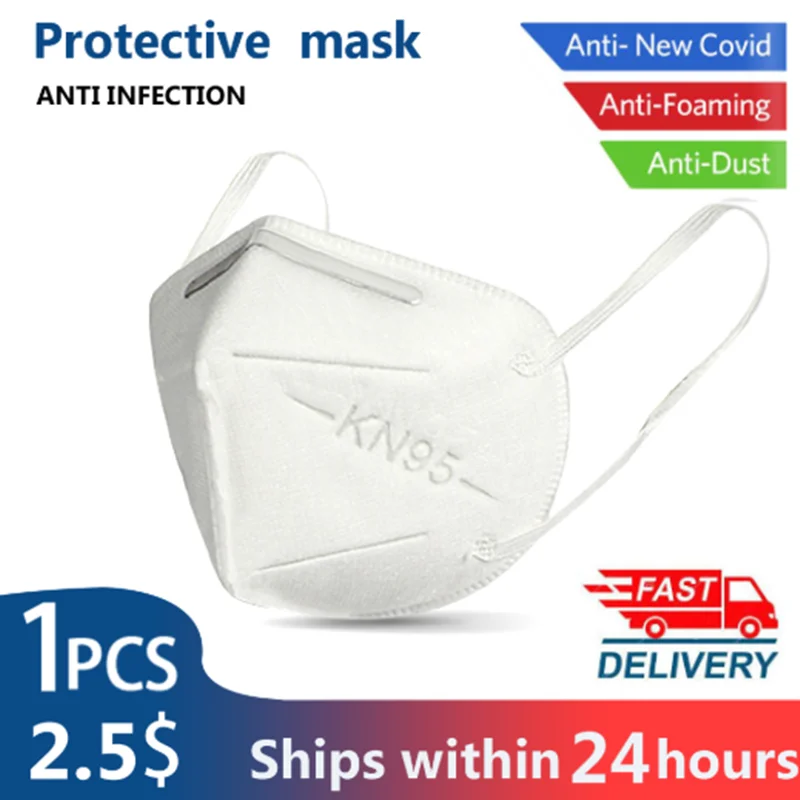 

10/20/30Pcs N95 Mask Anti Dust KN95 Face Mask 4-Layer PM2.5 Protective 95% Filtration Anti Influenza Against ffp3 Mask