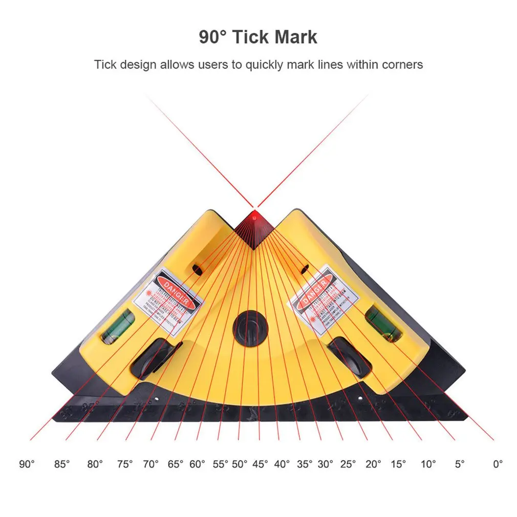 Портативный 90 градусов прямоугольный квадратный лазерный уровень инструмент для выравнивания лазерный инструмент для измерения лазерный уровень