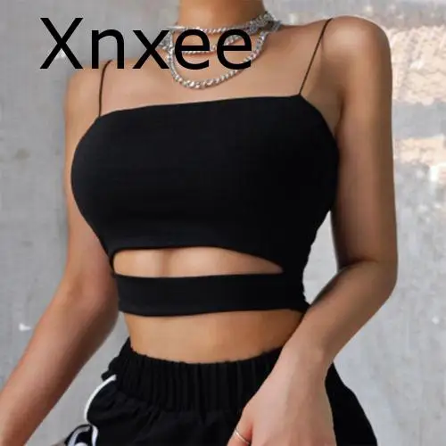 Xnxee модные сексуальные женские безрукавки Топы Бюстье Cami футболка без рукавов Летний жилет укороченный топ