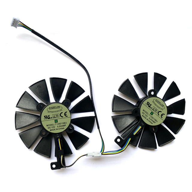 T129215SU PLD09210S12HH 4PIN 87MM 12V RX470 GPU FAN For AREZ ASUS Radeon RX 470 570 580 DUAL-GTX1070 Graphics Card Cooling