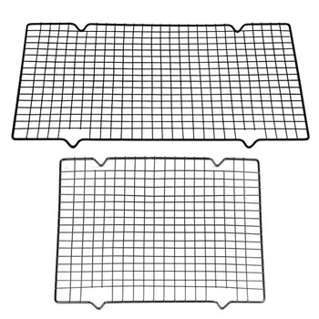 

Nonstick Metal Cake Cooling Grid Rack Net Cookies Biscuits Bread Muffins Drying Stand Holder Kitchen Baking Tray Tools