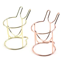 Beauty Egg Makeup Puff Rack Rose Gold Rabbit Puff Holder Carbon Steel Puff Sponge Display Stand Cute Fashion New Arrival