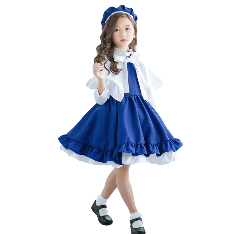 Платье ELBCOS CARDCAPTOR SAKURA для девочек Daidouji Tomoyo Singer(платье+ плащ+ шляпа