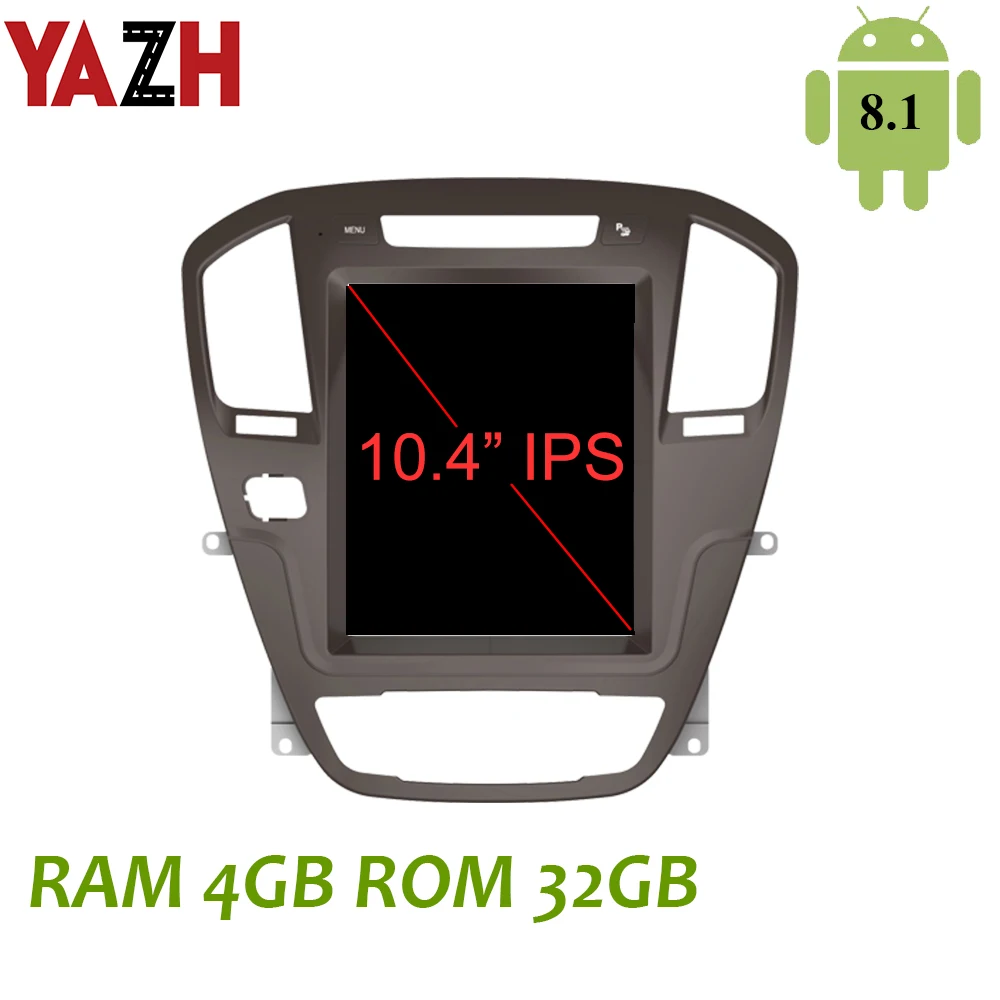 YAZH Android 8,1 OS автомобильный мультимедийный блок для Vauxhall, Opel Insignia/Buick Regal 2009 2010 2011 2012 2013 с 10," ips дисплеем