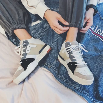 

2019 new spring autumn Stylish Casual Shoes Men Yellow Sneakers Black White Walking Footwear Breathable Sneakers Men Shoes