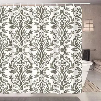 

96 inch Extra Long Shower Curtain with Modern Boho Art Pattern,Waterproof Polyester Fabric Bathroom Shower Curtain with