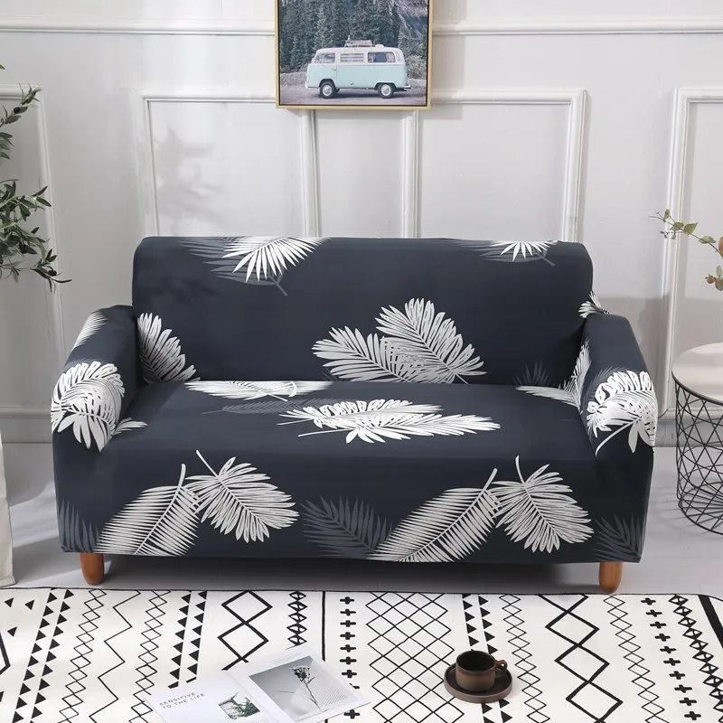 Sofa-slipcover Tight Wrap All-inclusive Slip-resistant Sectional Elastic Full Corner Sofa Cover l shaped sofa 1/2/3/4 seater 1PC