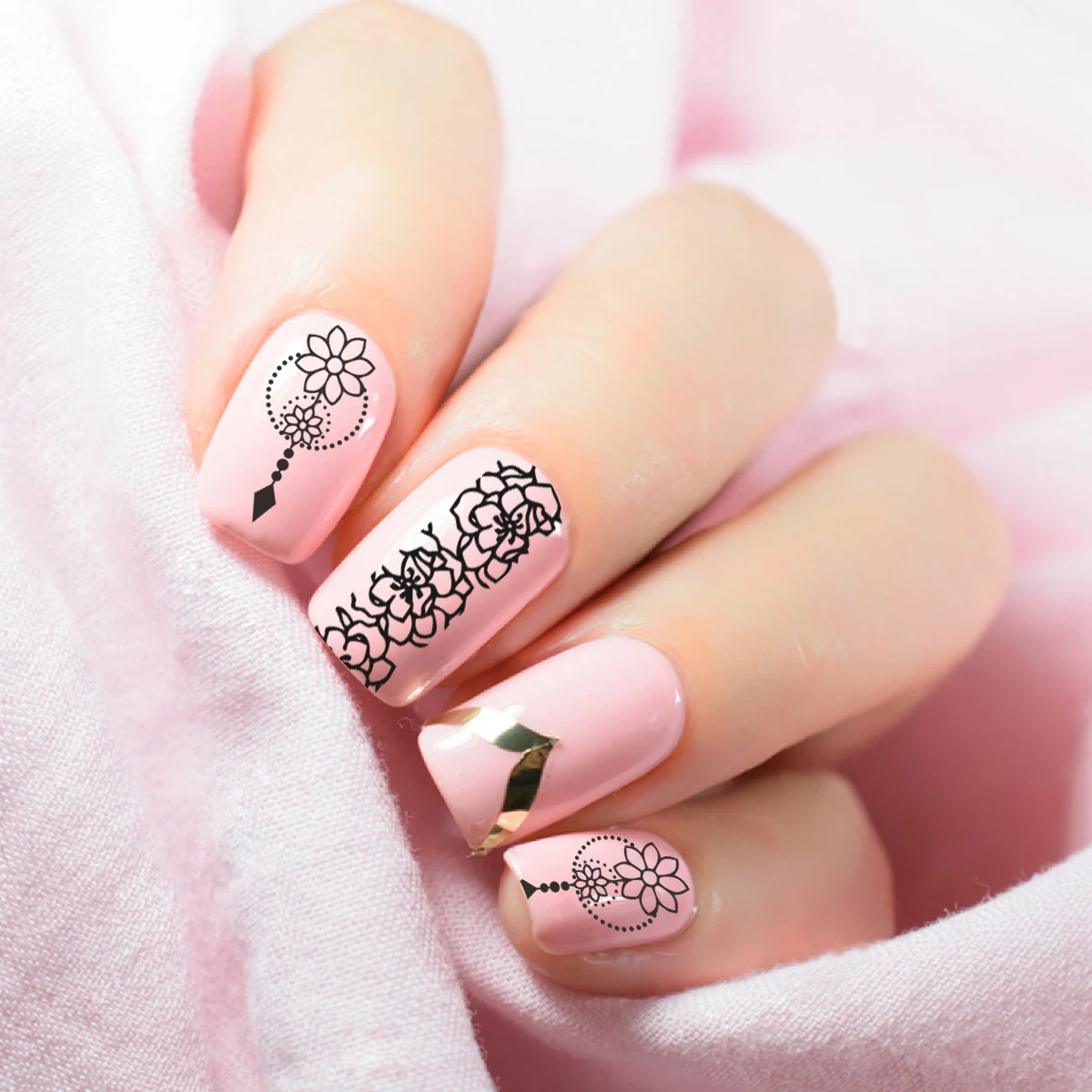 5 шт. BEAUTYBIGBANG 6*6 см цветок девушка животное Геометрическая игра квадратные пластины для штамповки ногтей искусство изображения трафарет