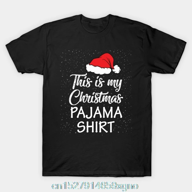 Пижамная рубашка с принтом This Is My Christmas забавная семейная футболка в подарок