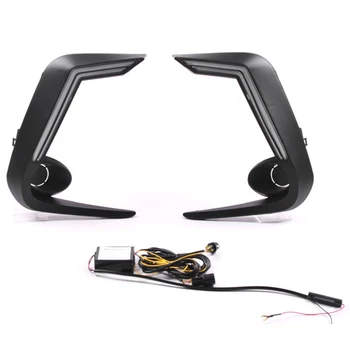 

Car LED DRL Daytime Running Light for Toyota Corolla 2019 2020 Yellow Turn Signal Fog Lamp Decoration Bumper Light