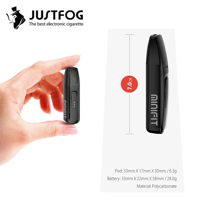 Оригинальный стартовый набор JUSTFOG MINIFIT 370 мА · ч вейп Все в одном ручек pk breeze с