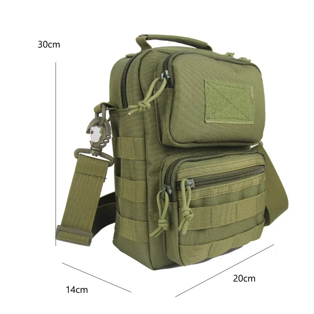 Men Tactical Bag Sling Mollle System Bags Sport Handbag Shoulder Pack Military Crossbody Bags Travel Camping Phone Bag XA107A