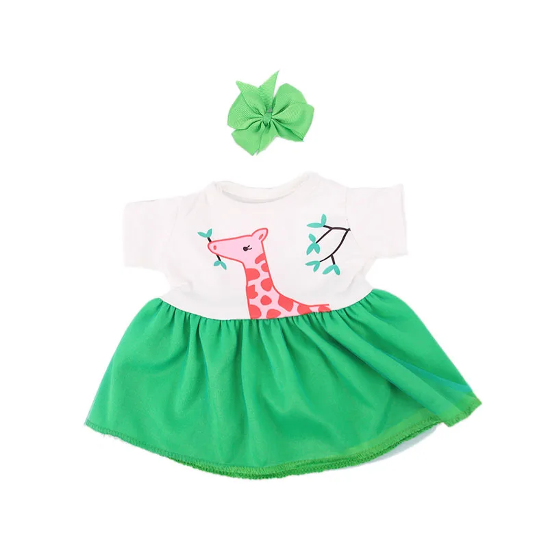 New Head Flower Even Dress Gauze Skirt Fit 18 Inch American 43cm Baby Doll Clothes Accessories Children's Best Christmas Gifts - Цвет: n1797