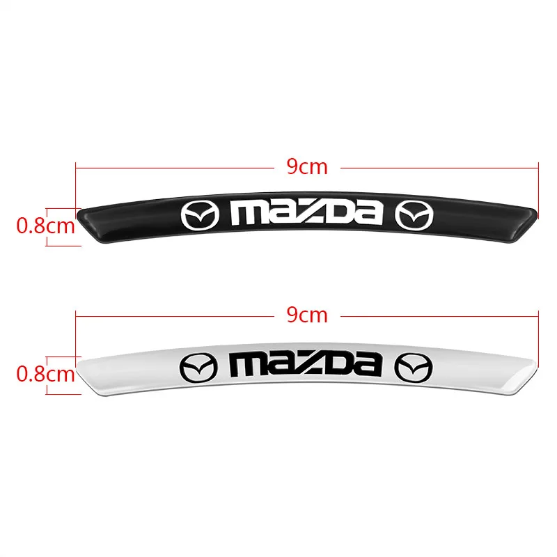 4Pcs Car Sticker Sports Font Car Body Sticker Auto Door Rims Wheel Hub Decal For Mazda 2 3 5 6 M5 Ms CX-4 CX-5 CX-9 Accessories