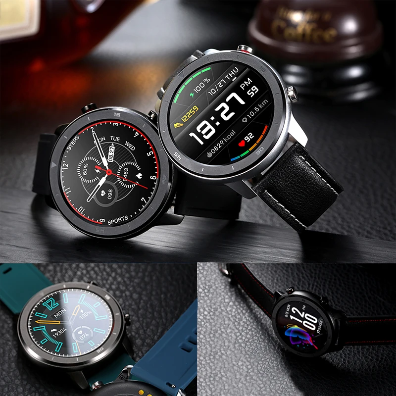 

Sport Smartwatch IP68 Waterproof Smart Watch Men Heart Rate Blood Pressure Monitoring Full Touch Screen Music Control