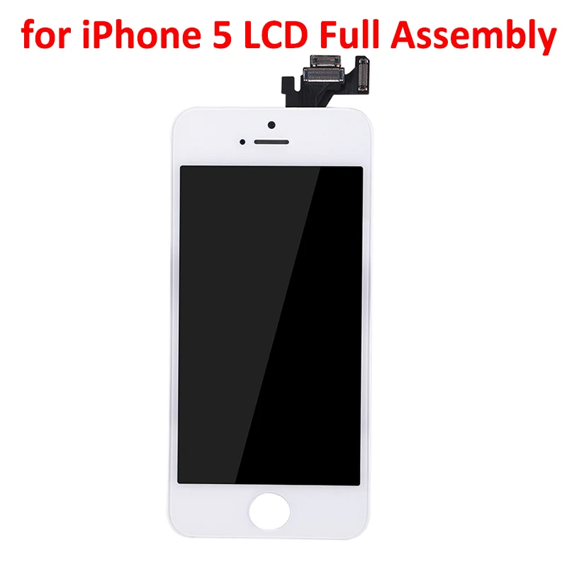 Cena Wyświetlacz LCD dla iphone 5 komplet LCD wyświetlacz LCD dla iphone 5G wymiana ekranu dotykowego ekran LCD do telefonu komórkowego ekrany