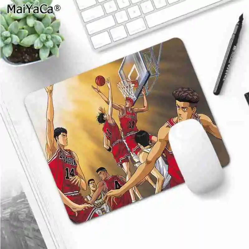 No Lock Edge25x29cm MaiYaCa дизайн Баскетбол Slam dunk ноутбук компьютер коврик для мыши Лидер продаж игровой коврик мышь - Цвет: No Lock Edge25x29cm