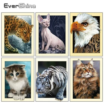 

Evershine 5D DIY Diamond Painting Tiger Full Square Diamond Mosaic Animal Picture Of Rhinestone Embroidery Sale Home Decoration